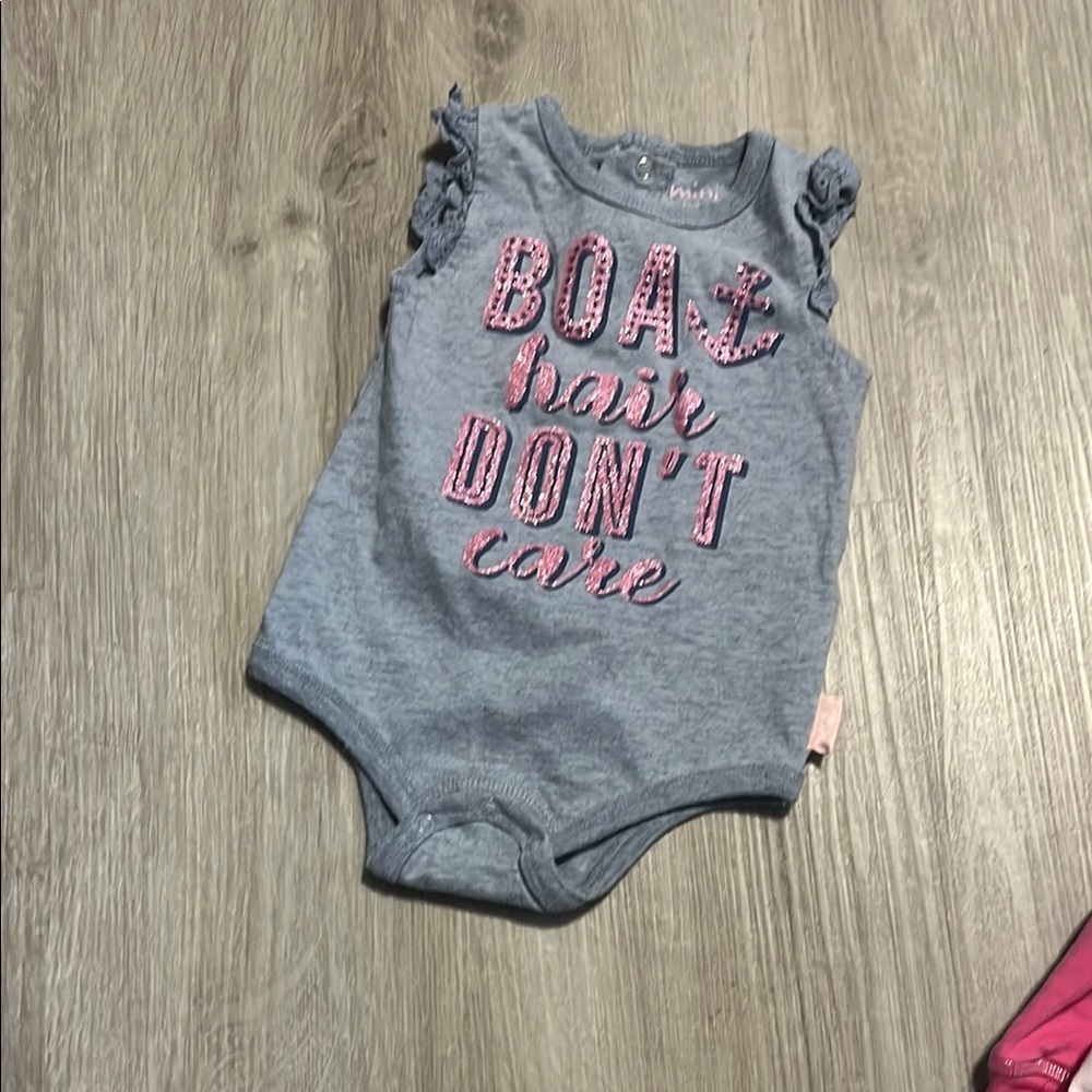 Gray and Pink Kids One Piece by Mini Heroes